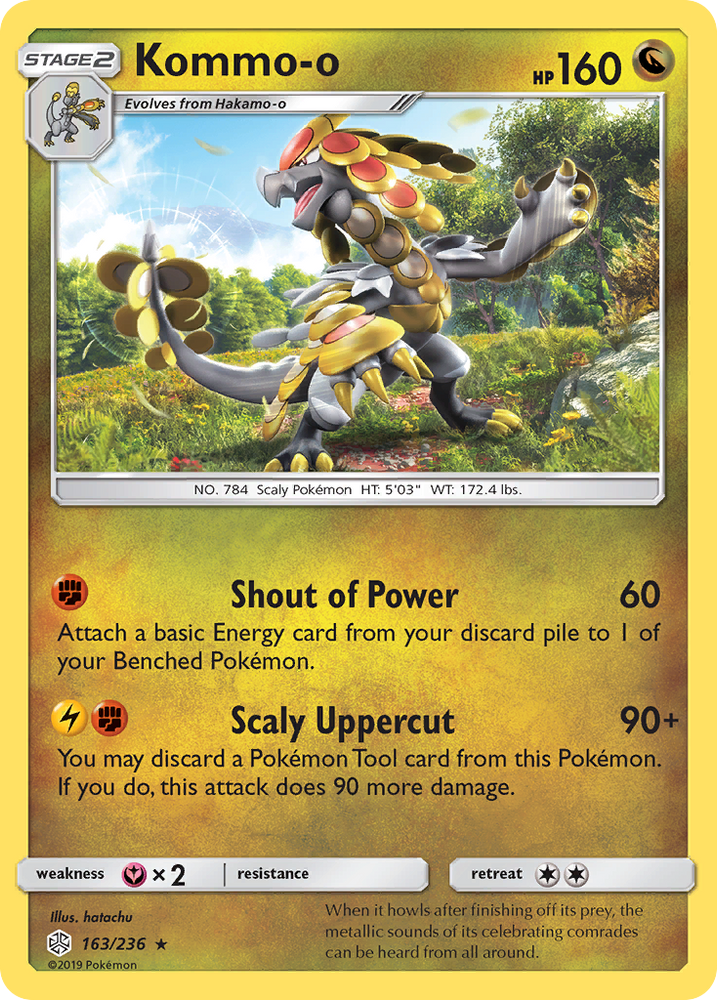 Kommo-o (163/236) [Sun & Moon: Cosmic Eclipse] Pokémon