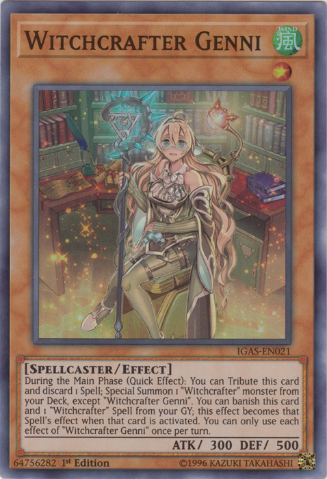 Witchcrafter Genni [IGAS-EN021] Super Rare Yu-Gi-Oh!