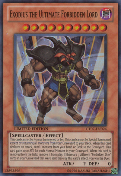 Exodius the Ultimate Forbidden Lord [CT07-EN024] Super Rare Yu-Gi-Oh!
