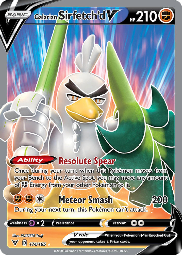 Galarian Sirfetch'd V (174/185) [Sword & Shield: Vivid Voltage] Pokémon