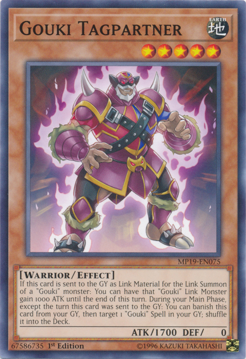 Gouki Tagpartner [MP19-EN075] Common Yu-Gi-Oh!