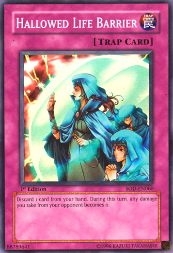 Hallowed Life Barrier [SOD-EN060] Super Rare Yu-Gi-Oh!