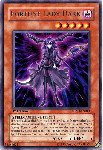 Fortune Lady Dark [SOVR-EN011] Rare Yu-Gi-Oh!