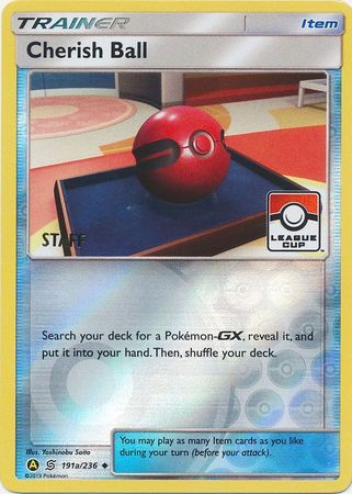 Cherish Ball (191a/236) (League Promo Staff) [Sun & Moon: Unified Minds] Pokémon
