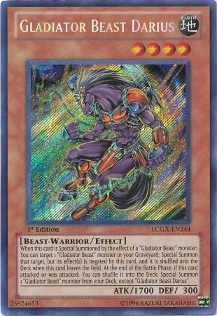 Gladiator Beast Darius [LCGX-EN244] Secret Rare Yu-Gi-Oh!