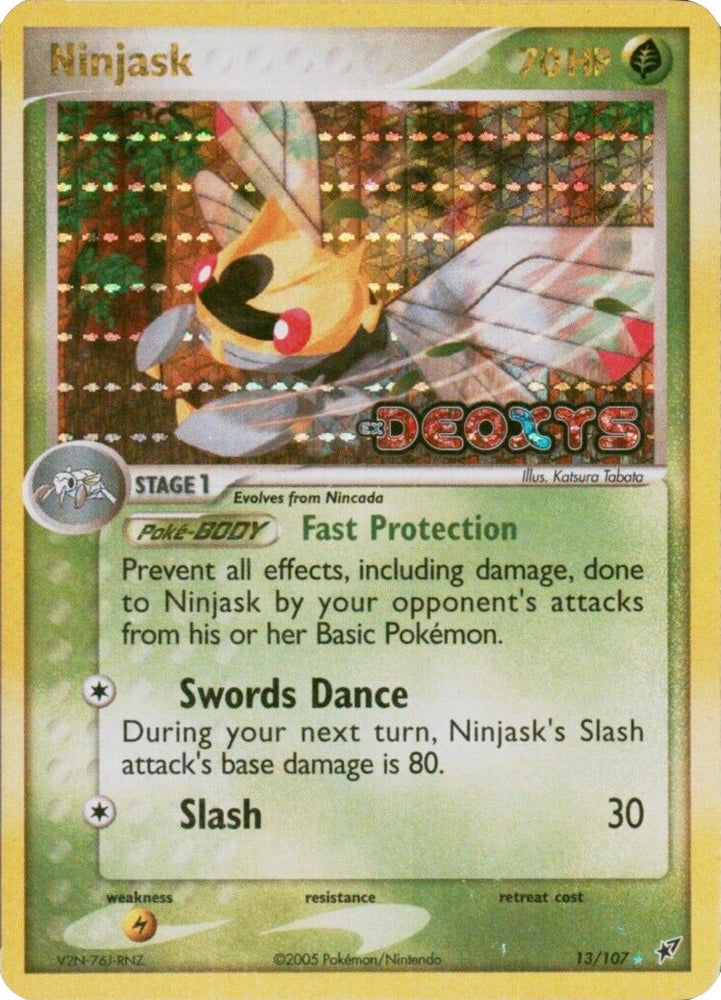 Ninjask (13/107) (Stamped) [EX: Deoxys] Pokémon