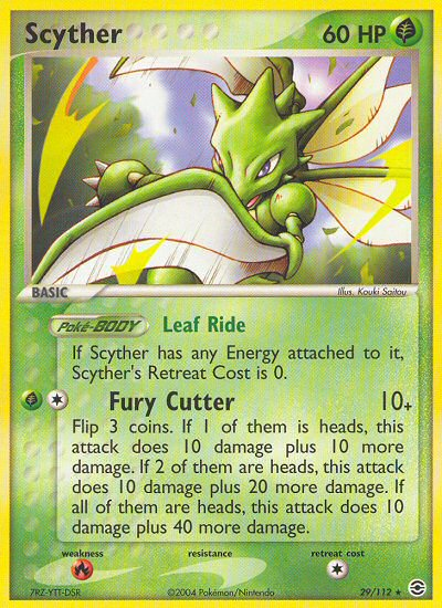 Scyther (29/112) [EX: FireRed & LeafGreen] Pokémon