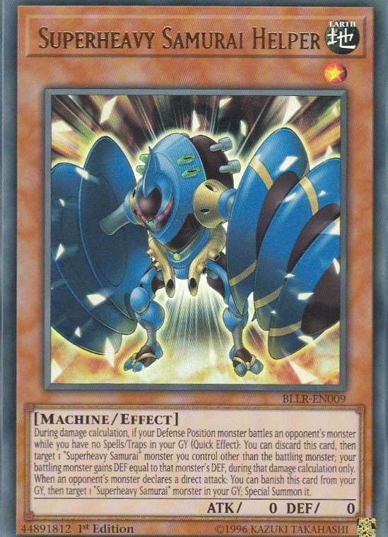 Superheavy Samurai Helper [BLLR-EN009] Ultra Rare Yu-Gi-Oh!