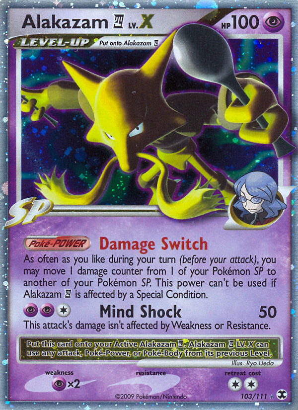 Alakazam LV.X (103/111) [Platinum: Rising Rivals] Pokémon