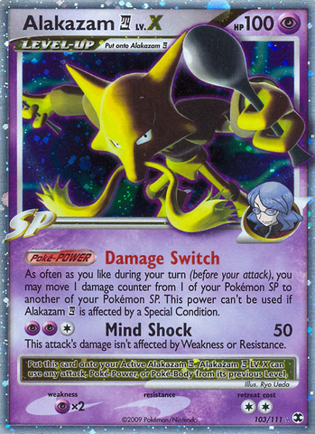 Alakazam LV.X (103/111) [Platinum: Rising Rivals] Pokémon