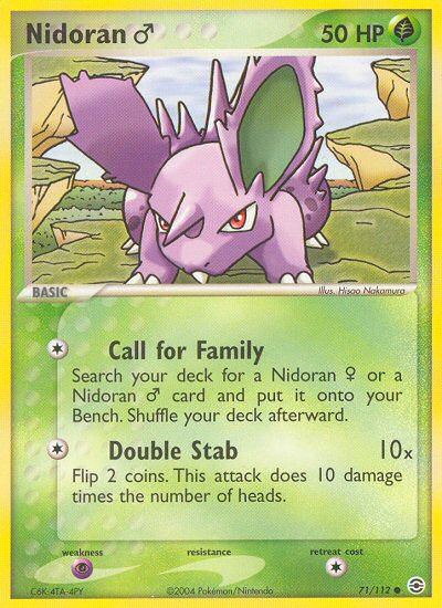 Nidoran (71/112) (Male) [EX: FireRed & LeafGreen] Pokémon
