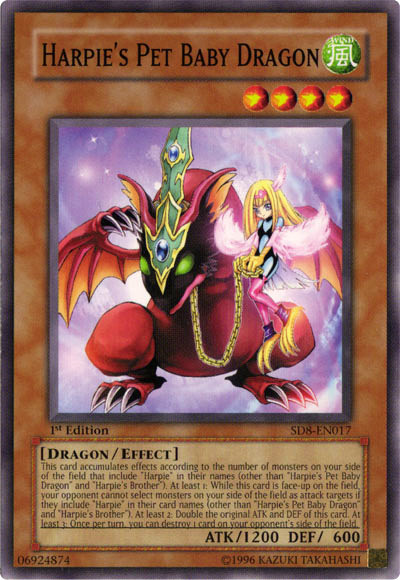 Harpie's Pet Baby Dragon [SD8-EN017] Common Yu-Gi-Oh!