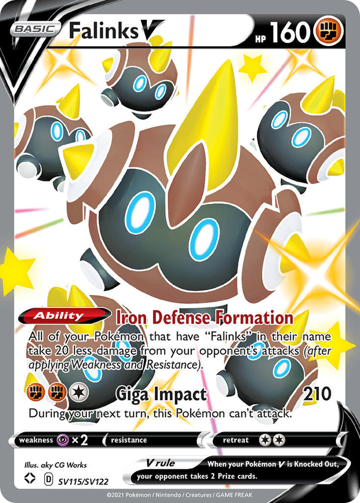 Falinks V (SV115/SV122) [Sword & Shield: Shining Fates] Pokémon