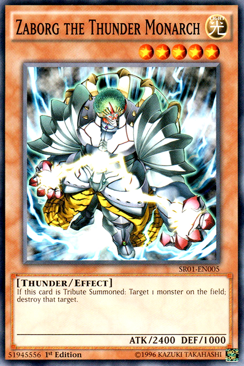 Zaborg the Thunder Monarch [SR01-EN005] Common Yu-Gi-Oh!
