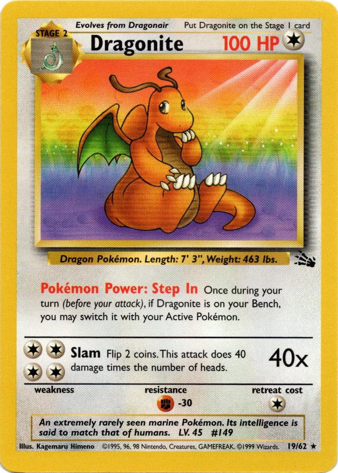 Dragonite (19/62) [Fossil Unlimited] Pokémon