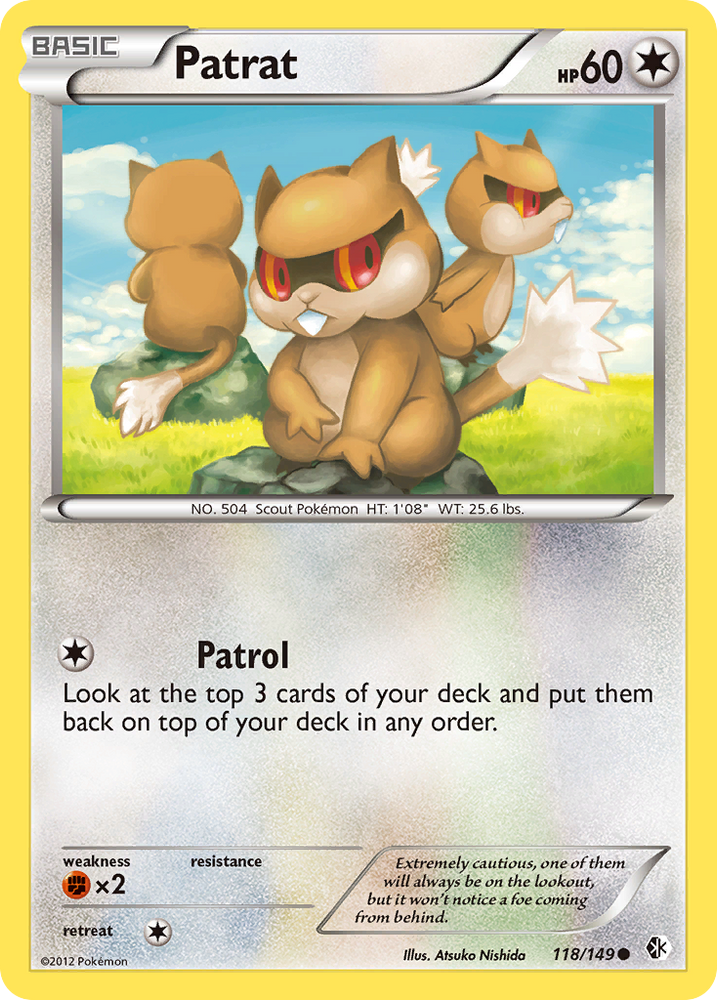 Patrat (118/149) [Black & White: Boundaries Crossed] Pokémon