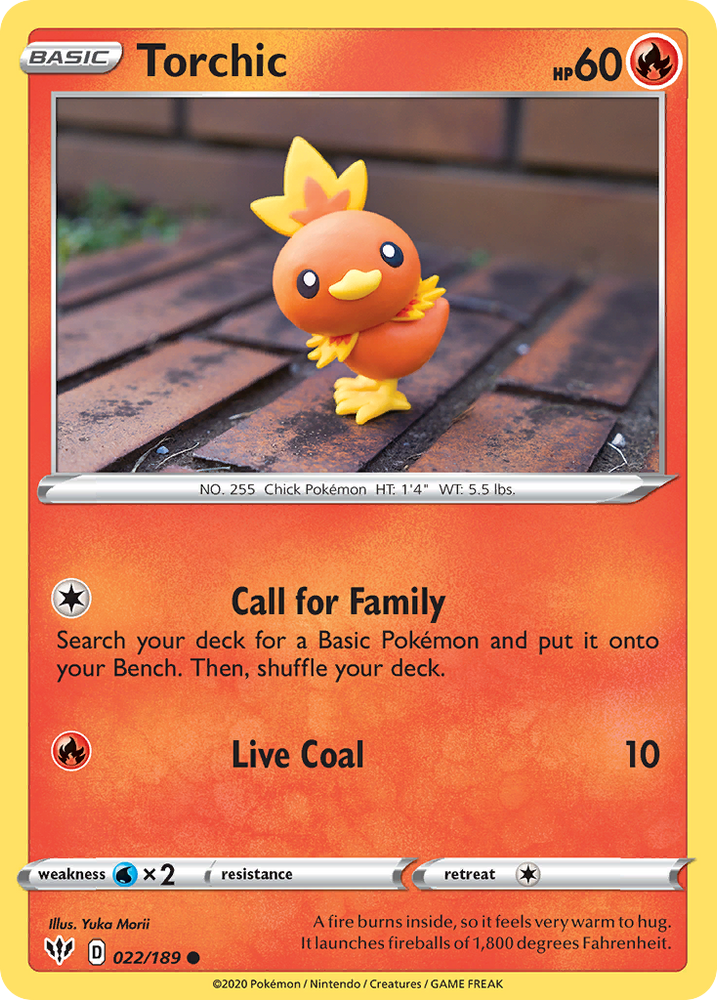 Torchic (022/189) [Sword & Shield: Darkness Ablaze] Pokémon
