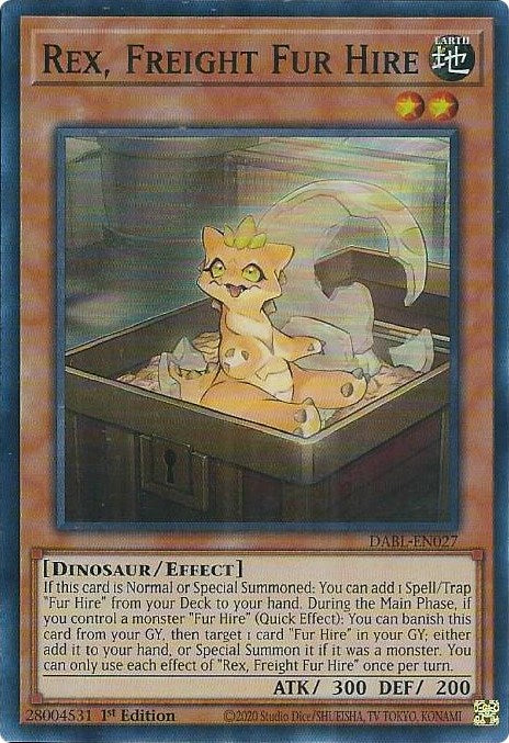 Rex, Freight Fur Hire [DABL-EN027] Super Rare Yu-Gi-Oh!