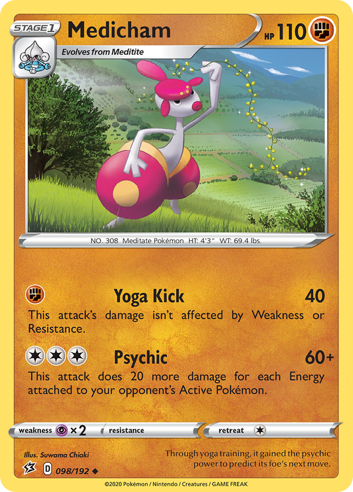Medicham (098/192) [Sword & Shield: Rebel Clash] Pokémon