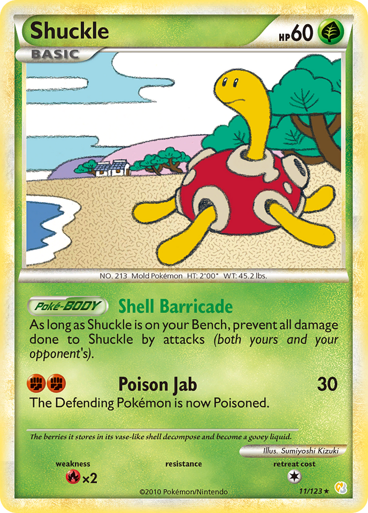 Shuckle (11/123) [HeartGold & SoulSilver: Base Set] Pokémon