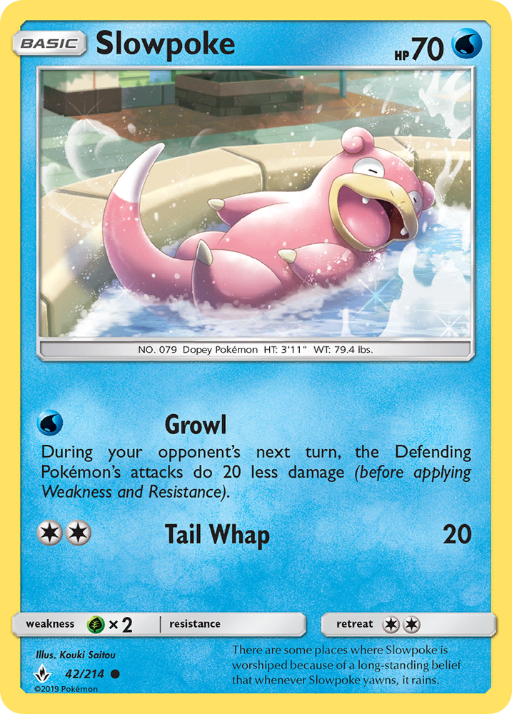 Slowpoke (42/214) [Sun & Moon: Unbroken Bonds] Pokémon