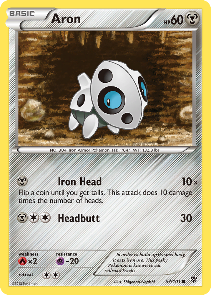 Aron (57/101) [Black & White: Plasma Blast] Pokémon