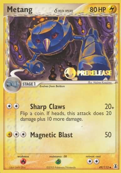 Metang (49/113) (Delta Species) (Prerelease Promo) [EX: Delta Species] Pokémon