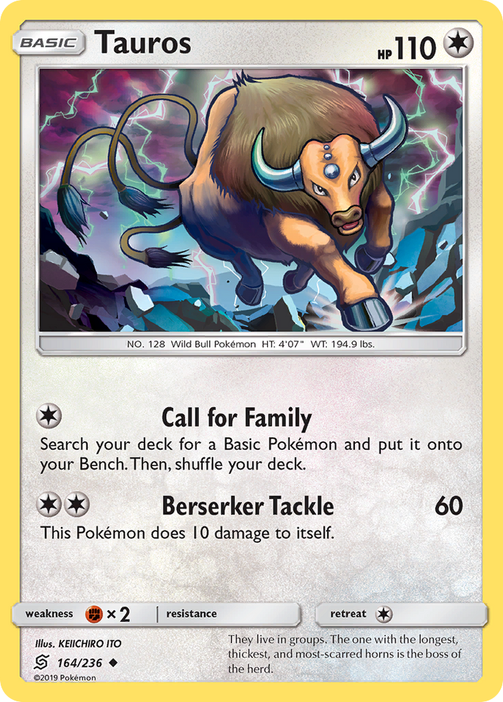 Tauros (164/236) [Sun & Moon: Unified Minds] Pokémon