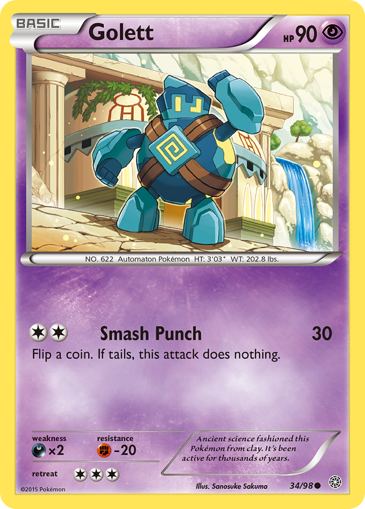 Golett (34/98) [XY: Ancient Origins] Pokémon