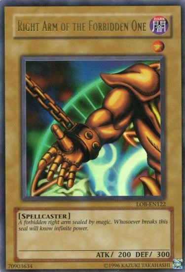 Right Arm of the Forbidden One [LOB-EN122] Ultra Rare Yu-Gi-Oh!