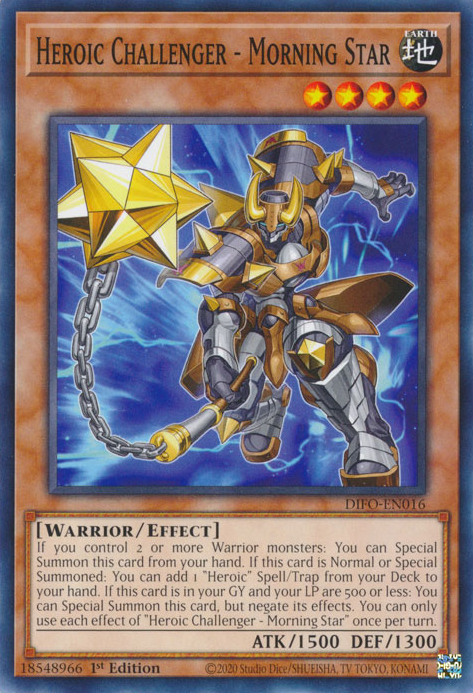 Heroic Challenger - Morning Star [DIFO-EN016] Common Yu-Gi-Oh!