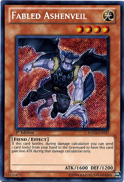 Fabled Ashenveil [HA03-EN037] Secret Rare Yu-Gi-Oh!