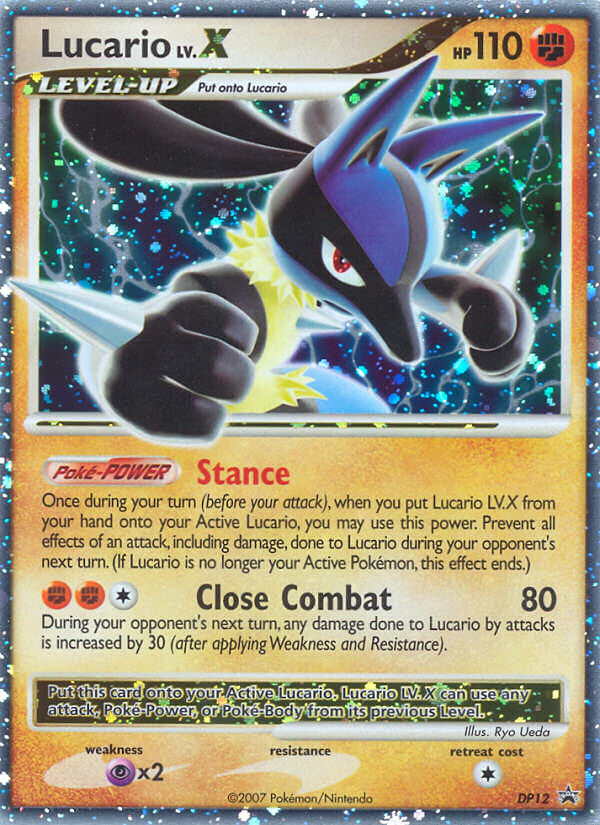 Lucario LV.X (DP12) [Diamond & Pearl: Black Star Promos] Pokémon