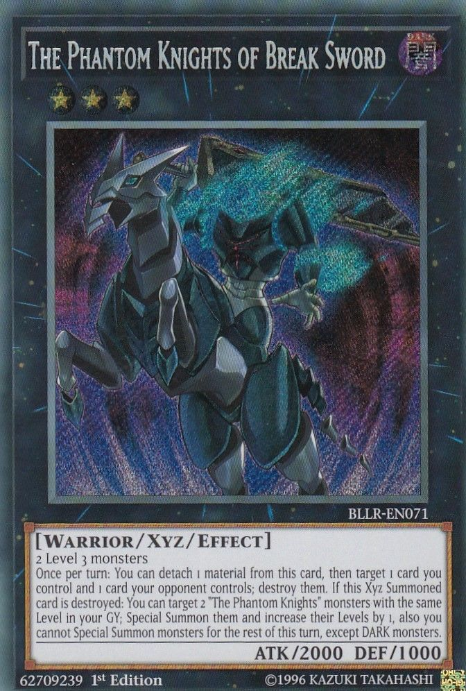 The Phantom Knights of Break Sword [BLLR-EN071] Secret Rare Yu-Gi-Oh!
