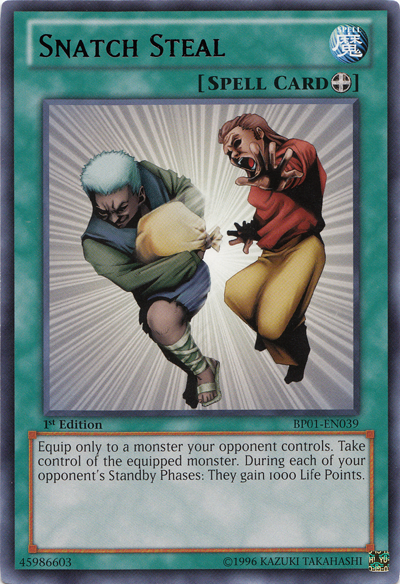 Snatch Steal [BP01-EN039] Rare Yu-Gi-Oh!