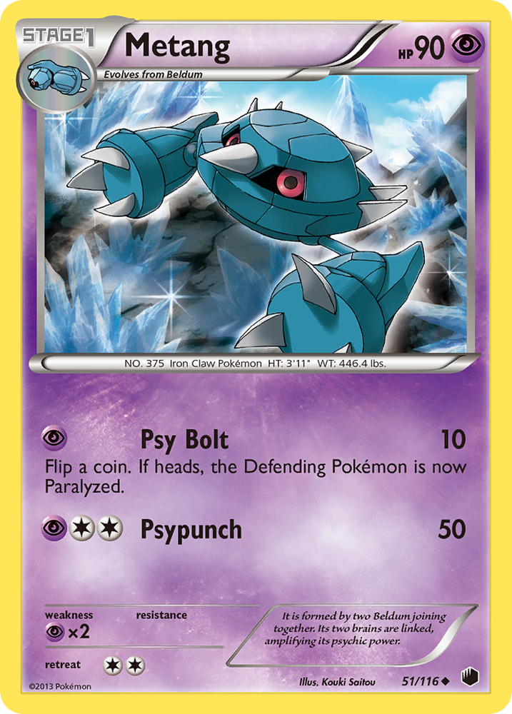 Metang (51/116) [Black & White: Plasma Freeze] Pokémon
