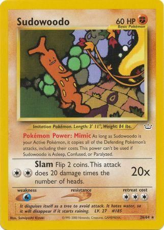 Sudowoodo (26/64) [Neo Revelation Unlimited] Pokémon