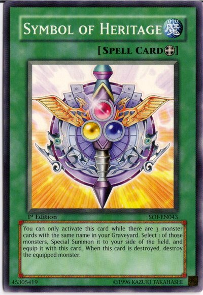 Symbol of Heritage [SOI-EN043] Common Yu-Gi-Oh!