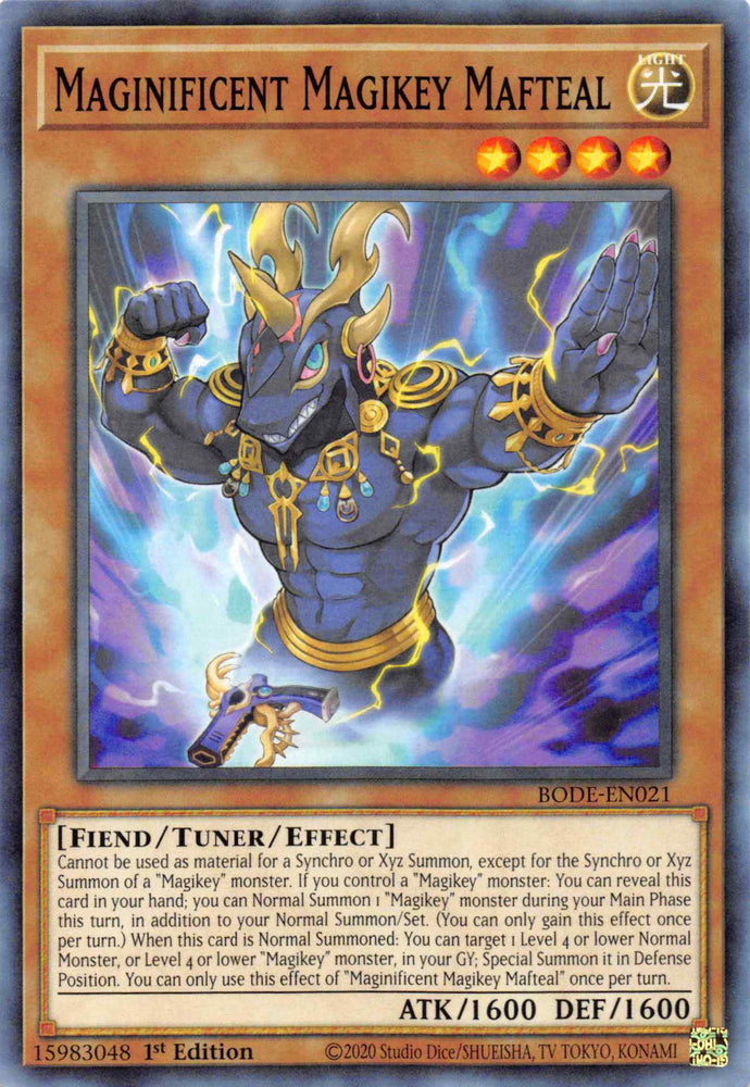 Magnificent Magikey Mafteal [BODE-EN021] Common Yu-Gi-Oh!