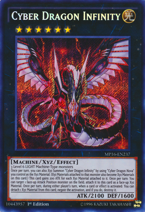 Cyber Dragon Infinity [MP16-EN237] Secret Rare Yu-Gi-Oh!