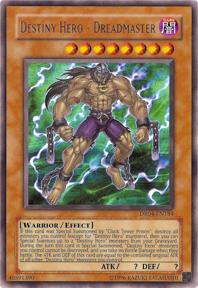 Destiny Hero - Dreadmaster [DR04-EN184] Rare Yu-Gi-Oh!