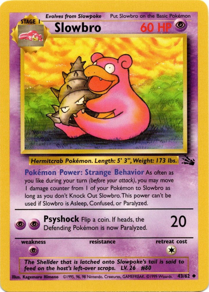 Slowbro (43/62) [Fossil Unlimited] Pokémon