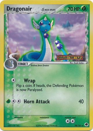 Dragonair (28/101) (Delta Species) (Stamped) [EX: Dragon Frontiers] Pokémon