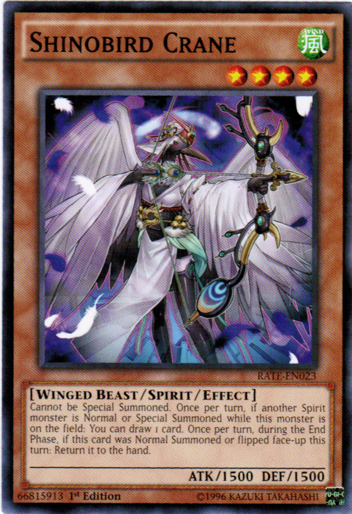 Shinobird Crane [RATE-EN023] Common Yu-Gi-Oh!