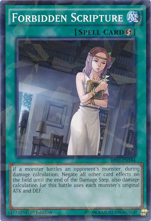 Forbidden Scripture [BP03-EN184] Shatterfoil Rare Yu-Gi-Oh!