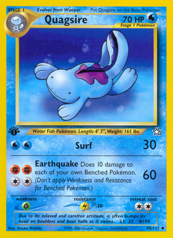 Quagsire (45/111) [Neo Genesis 1st Edition] Pokémon