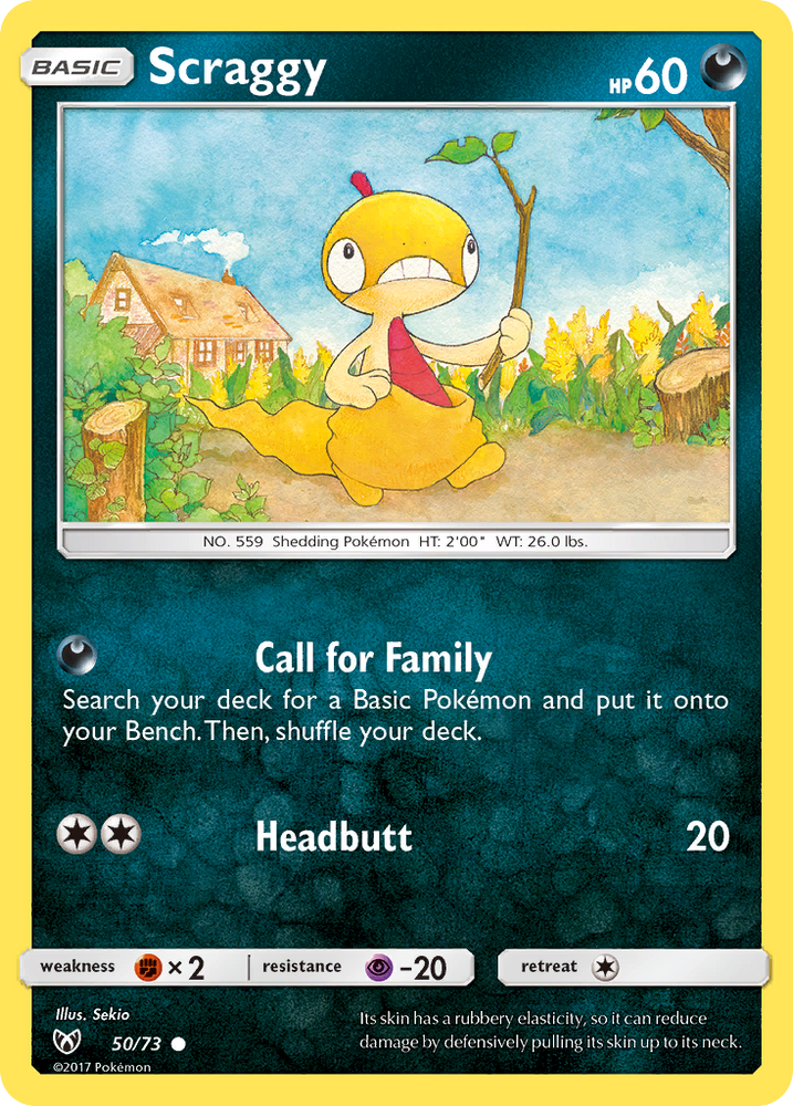 Scraggy (50/73) [Sun & Moon: Shining Legends] Pokémon