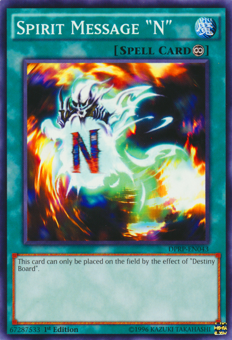 Spirit Message "N" [DPRP-EN043] Common Yu-Gi-Oh!