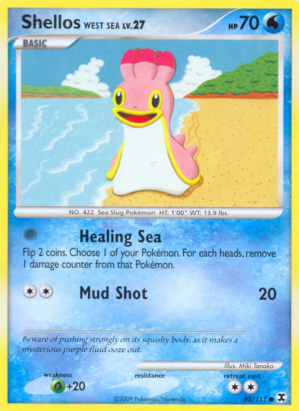 Shellos West Sea (80/111) [Platinum: Rising Rivals] Pokémon
