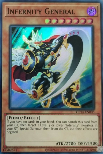 Infernity General [OP14-EN005] Super Rare Yu-Gi-Oh!